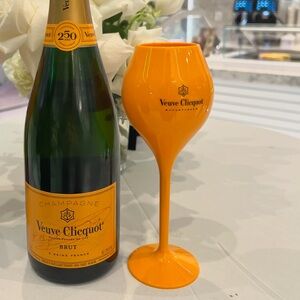Veuve Clicquot Orange Wine Glass